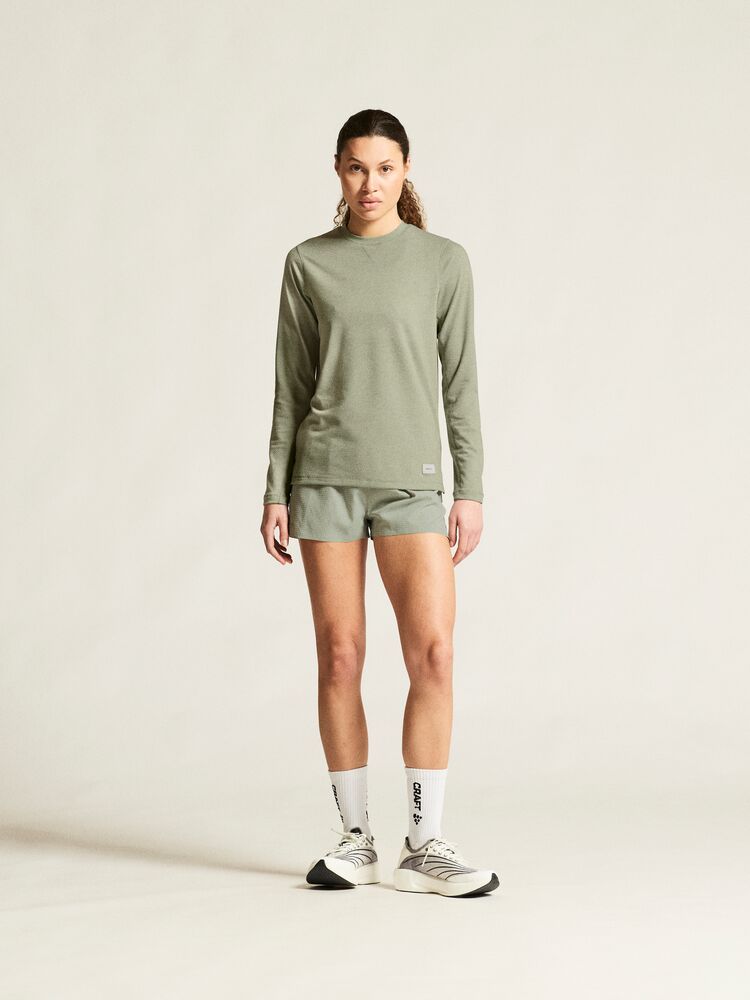 Thermal Mesh Crew Neck Damen