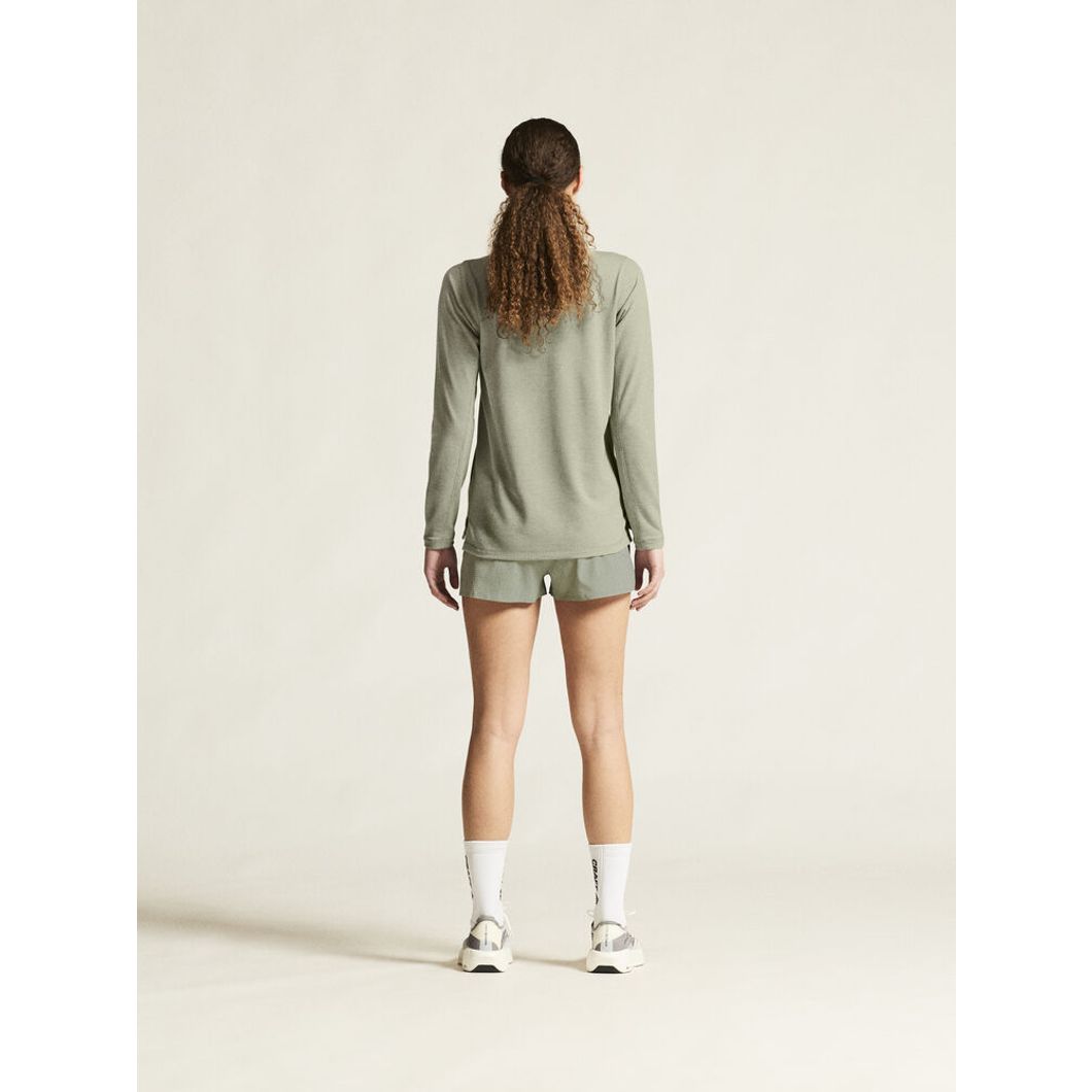 Thermal Mesh Crew Neck Damen