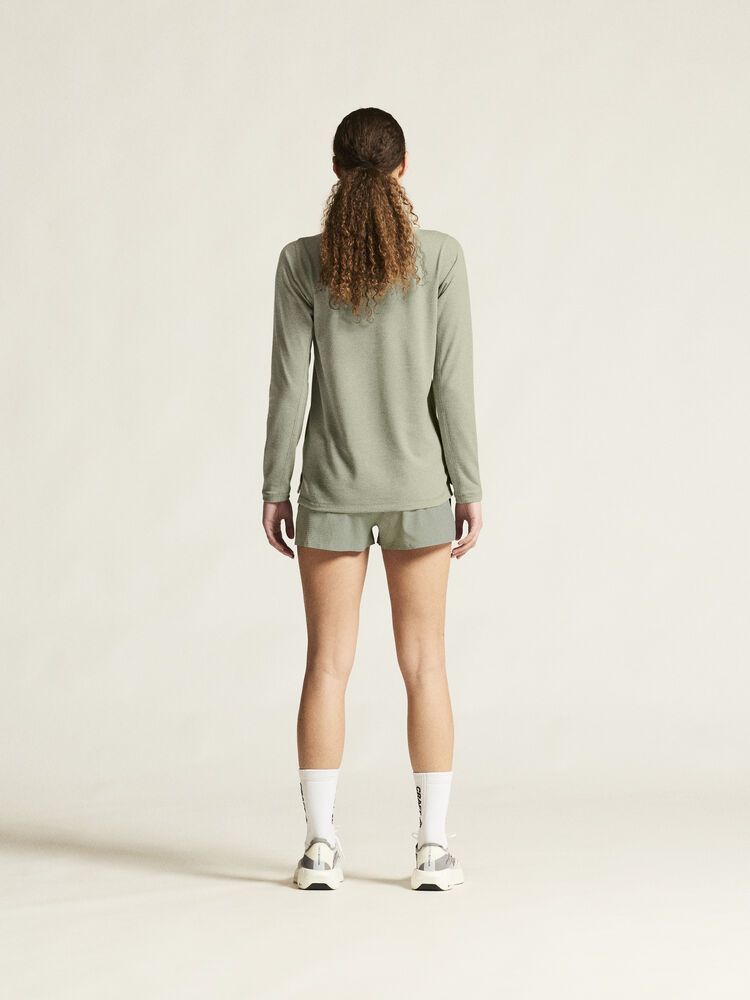 Thermal Mesh Crew Neck Damen