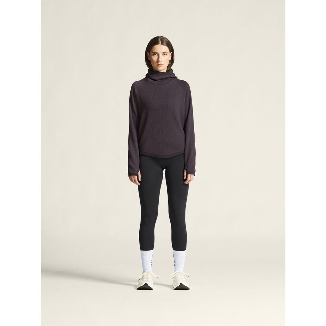 Grid Hood Hoodie Damen