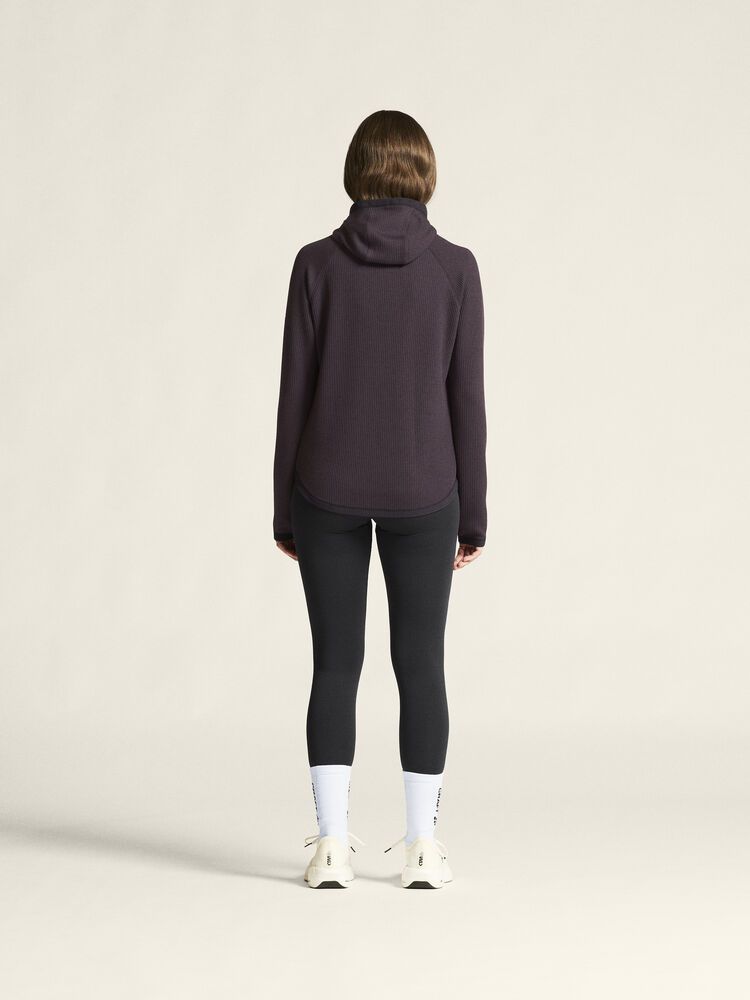 Grid Hood Hoodie Damen
