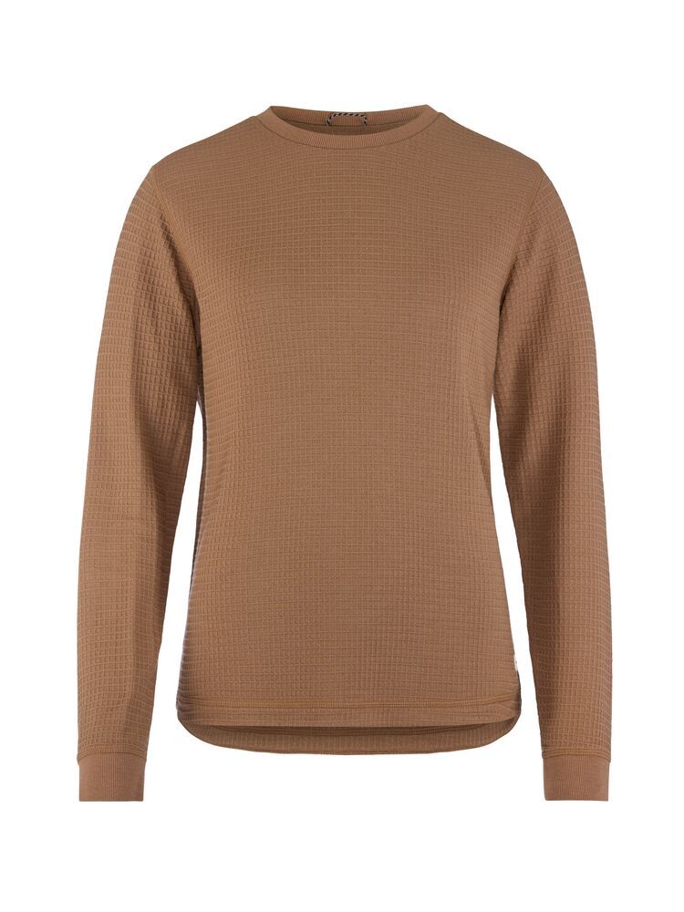 Wool Waffle Rundhals Trikot Damen