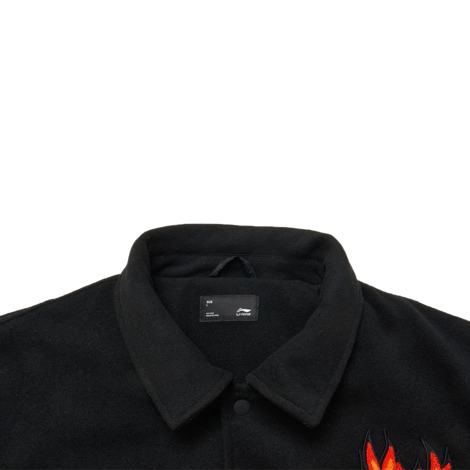 Unisex Skateboard Casual Windbreaker "LN FIRE" schwarz/grau - AFDT697-2