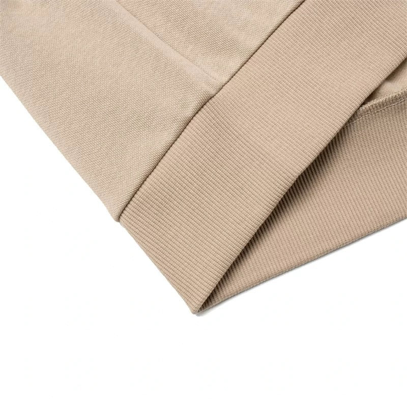 Unisex Skateboard Casual Sweater "LN FIRE" beige - AWDT949-4