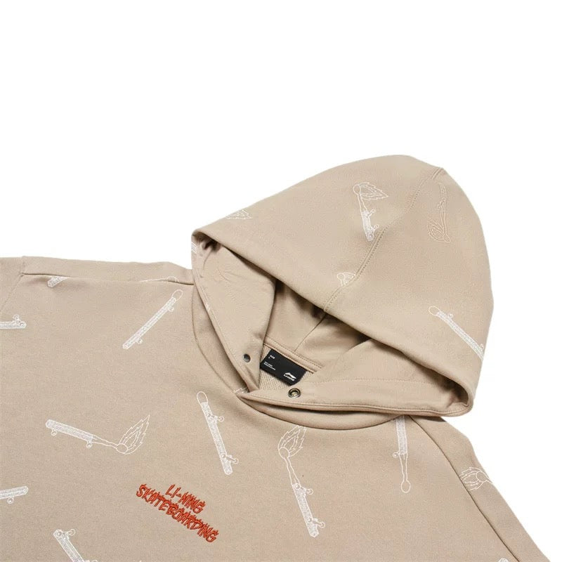 Unisex Skateboard Casual Hoody "Boards" beige - AWDT955-3