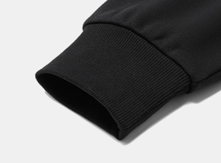 Unisex Skateboard Casual Hoody "LN FIRE" schwarz - AWDT953-1