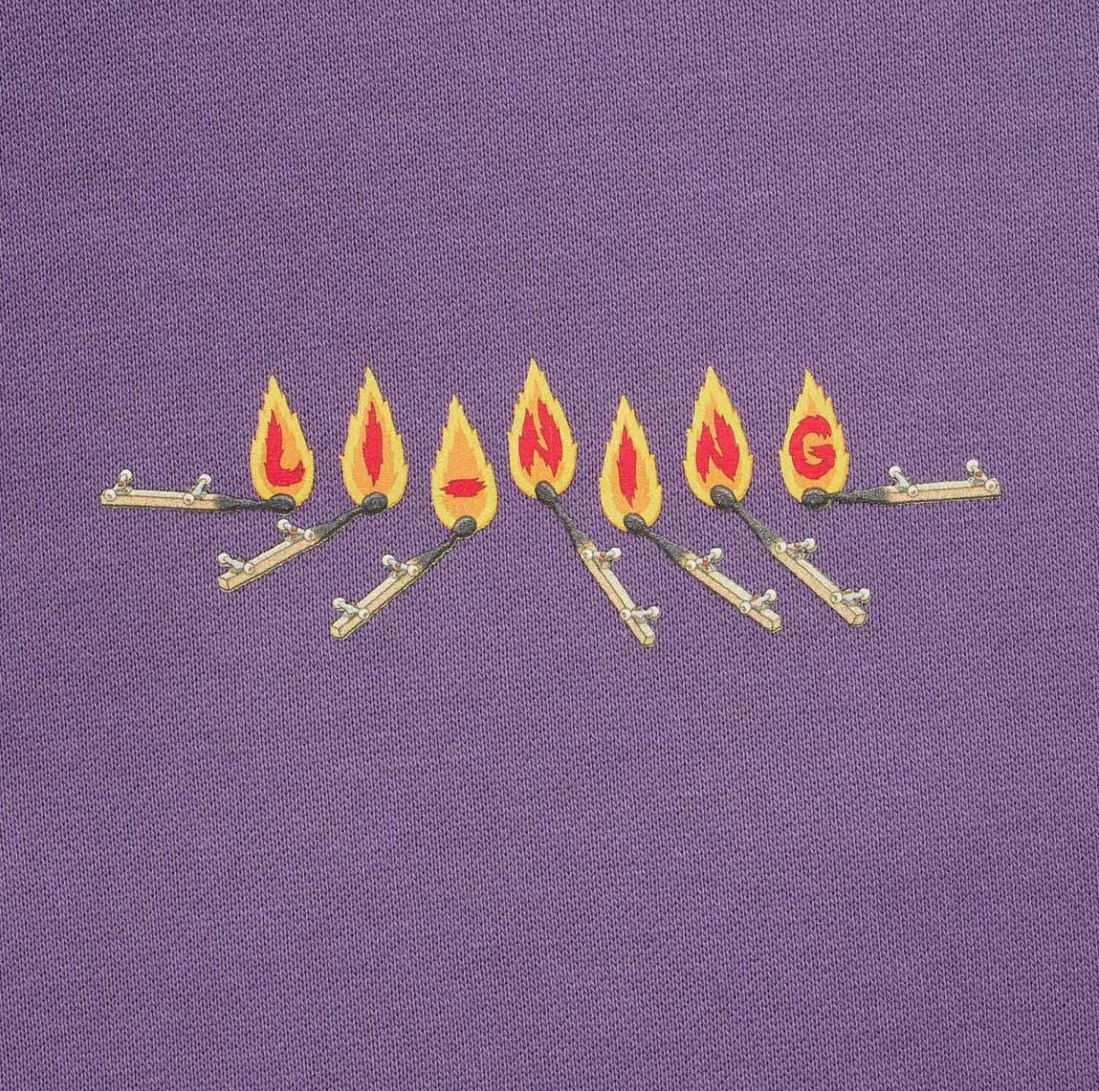 Unisex Skateboard Casual Hoody "LN FIRE" lila - AWDT953-2