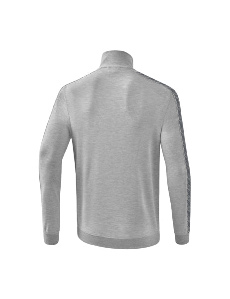 Essential Team Tracktop Jacke Erwachsene; Kinder hellgrau melange/slate grey