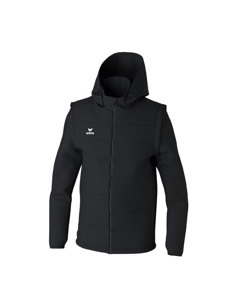 TEAM Jacke mit abnehmbaren Ärmeln Erwachsene schwarz