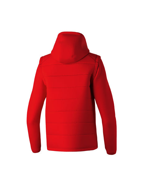 TEAM Jacke mit abnehmbaren Ärmeln Erwachsene rot