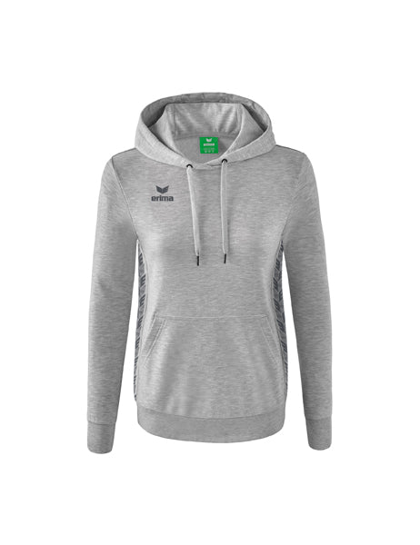 Essential Team Kapuzensweat Damen hellgrau melange/slate grey