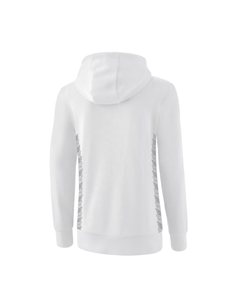Essential Team Kapuzensweat Damen weiß/monument grey