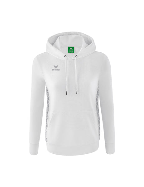 Essential Team Kapuzensweat Damen weiß/monument grey