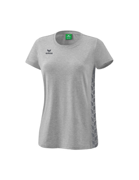 Essential Team T-Shirt Damen hellgrau melange/slate grey