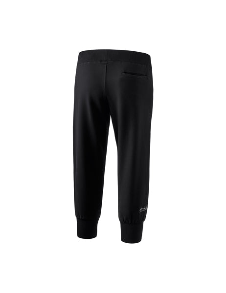 3/4 Sweathose mit Bündchen Damen schwarz