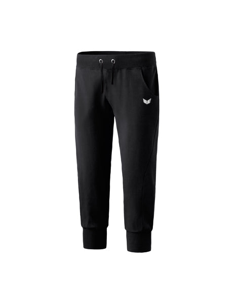 3/4 Sweathose mit Bündchen Damen schwarz