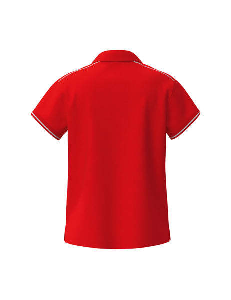 CMPT Poloshirt Damen rot/weiß