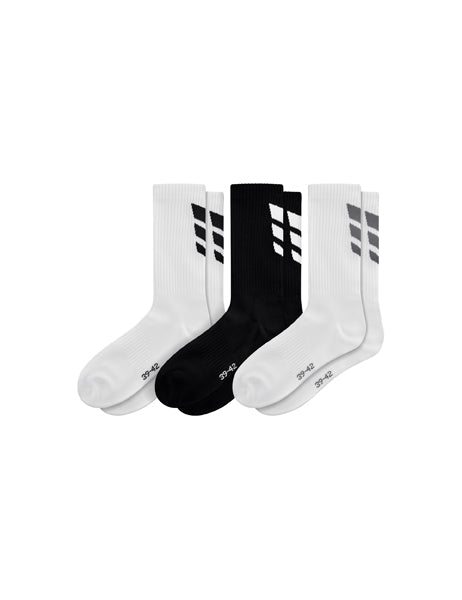 3 Wings Socks 3pack weiß/schwarz