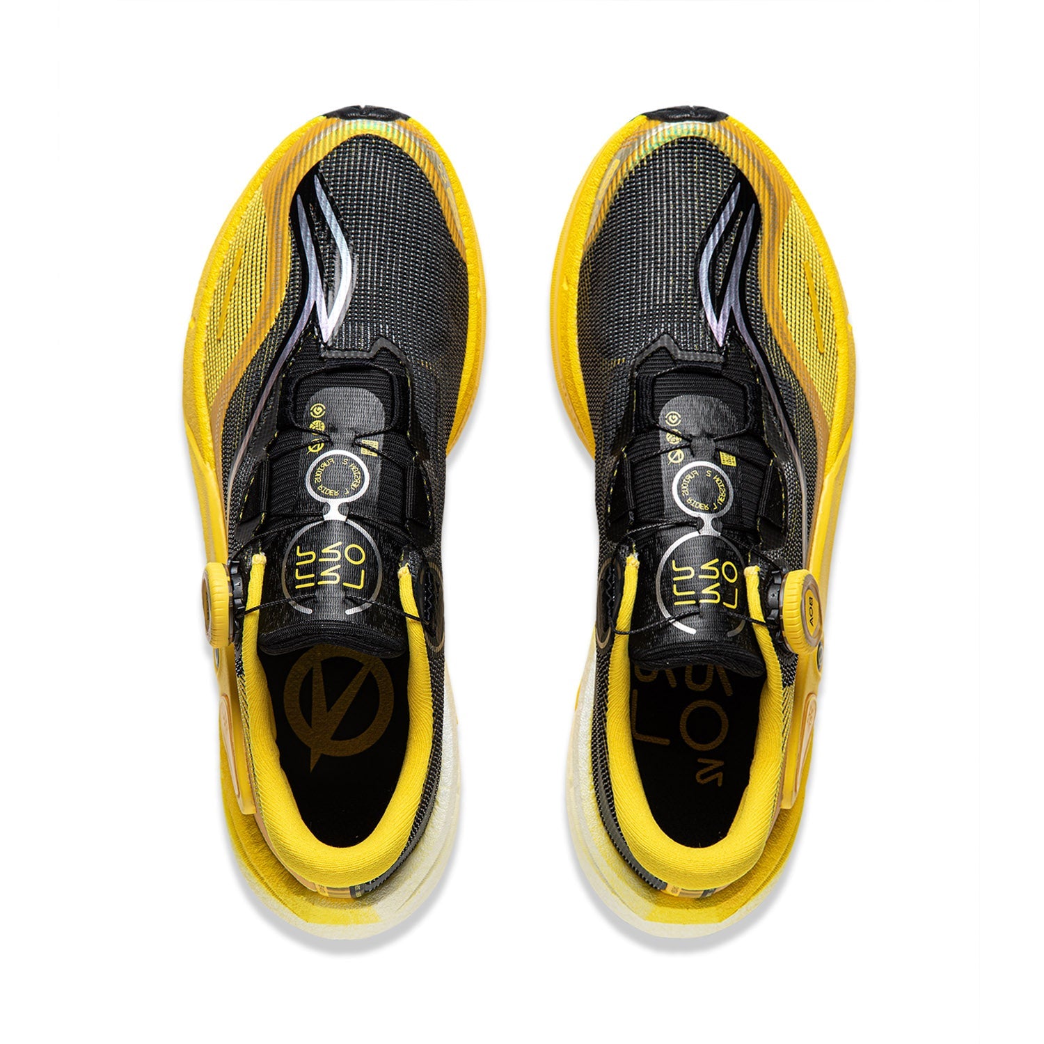 Herren Wettkampf Laufschuh Furios Rider 7 Pro V2 - schwarz-zitronengelb - ARZU001-15