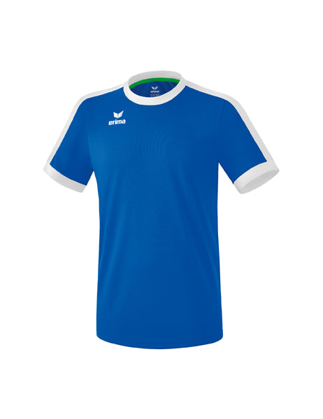 Retro Star Trikot Erwachsene; Kinder new royal/weiß