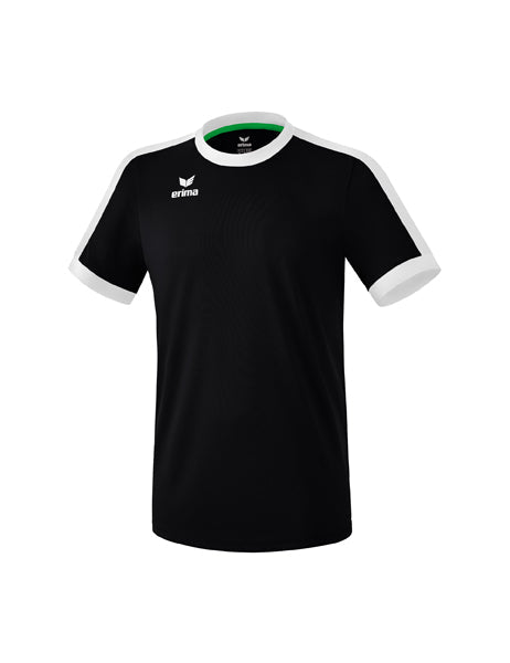 Retro Star Trikot Erwachsene; Kinder schwarz/weiß