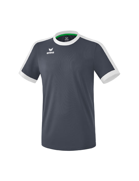 Retro Star Trikot Erwachsene; Kinder slate grey/weiß