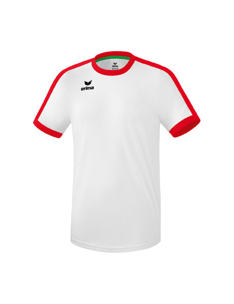 Retro Star Trikot Erwachsene; Kinder weiß/rot