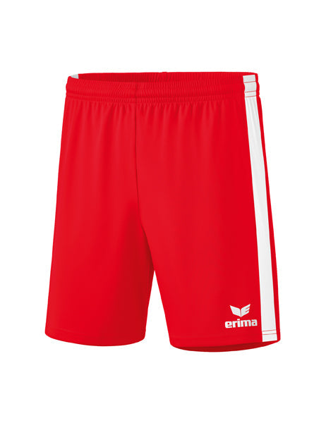 Retro Star Shorts Erwachsene; Kinder rot/weiß