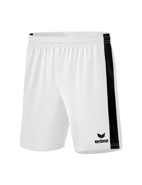 Retro Star Shorts Erwachsene; Kinder weiß/schwarz