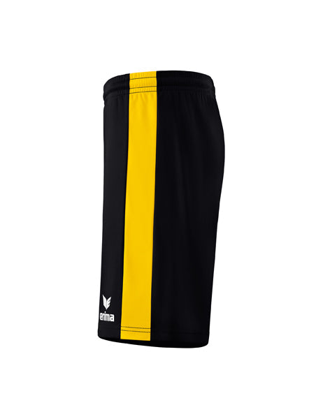 Retro Star Shorts Erwachsene; Kinder schwarz/gelb