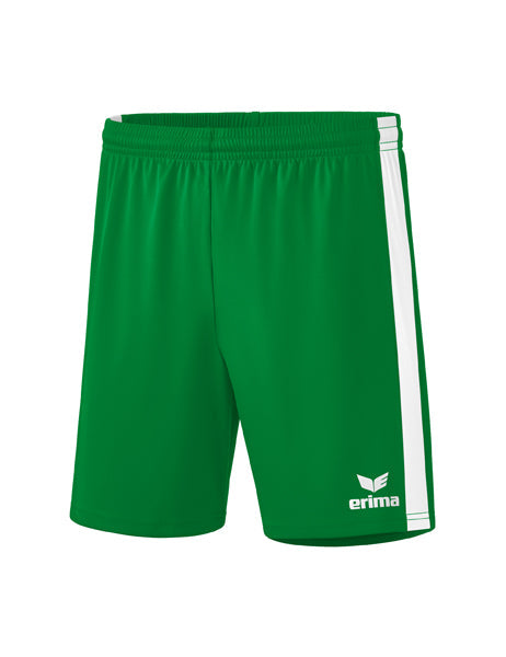 Retro Star Shorts Erwachsene; Kinder smaragd/weiß