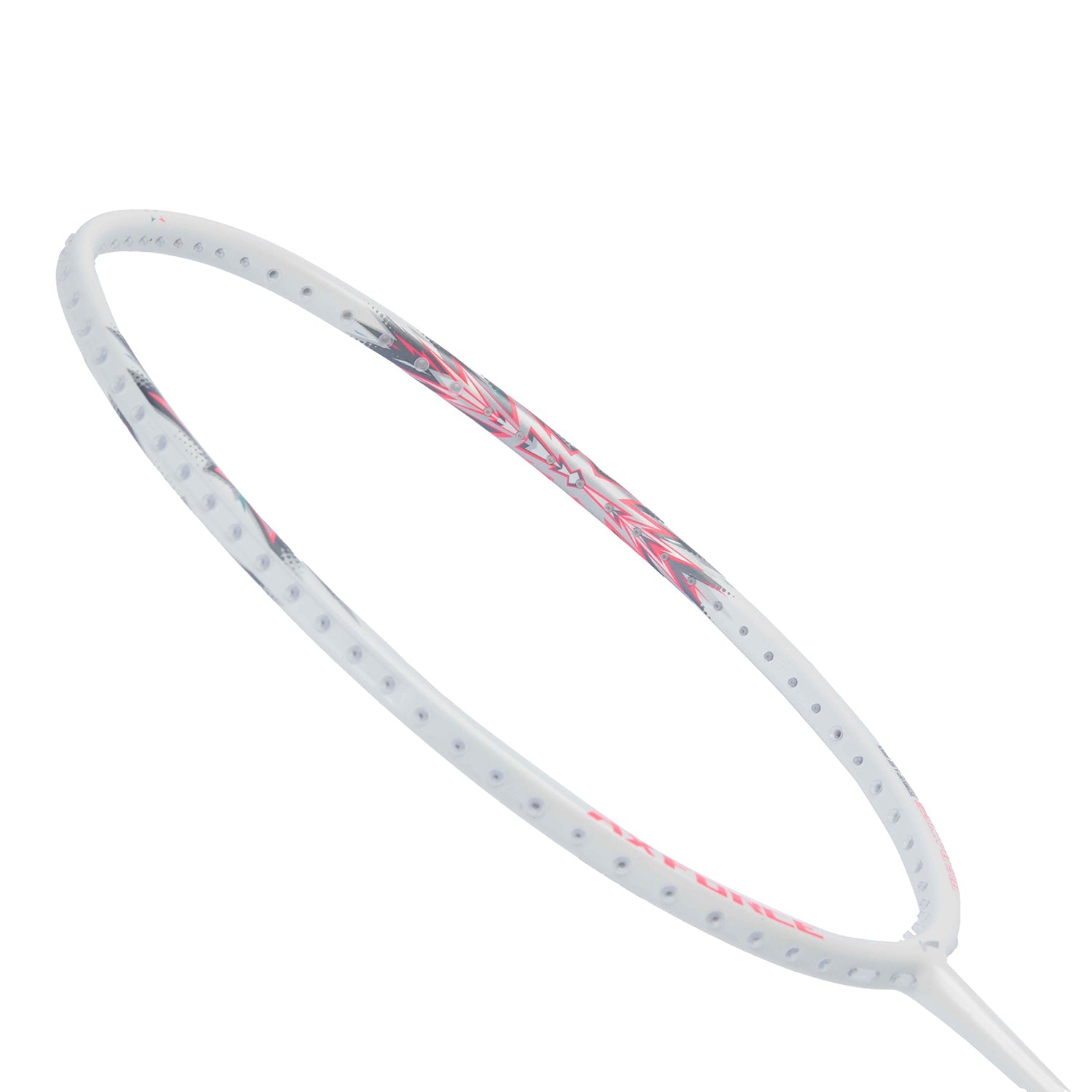 Badmintonschläger AXFORCE BIGBANG (5U) weiß/pink - unbespannt - AYPU051-5