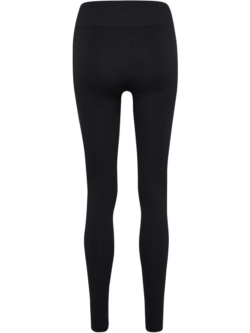 hmlPULSE Seamless Rib Mid Waist Tights Damen