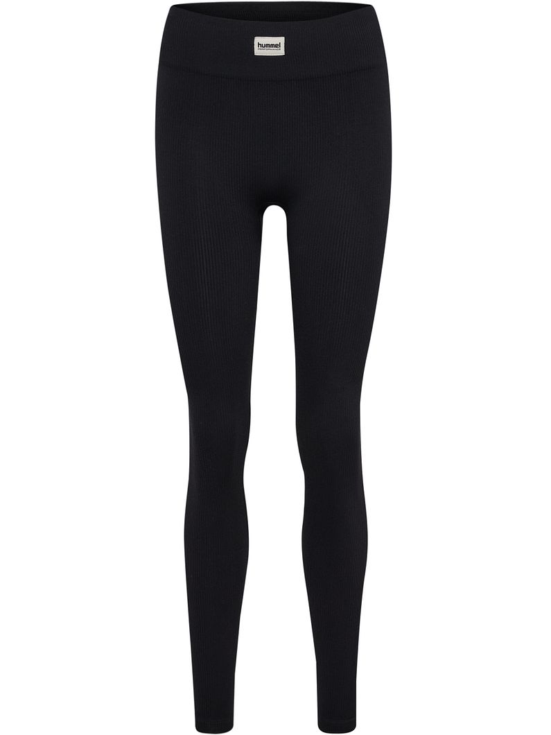 hmlPULSE Seamless Rib Mid Waist Tights Damen