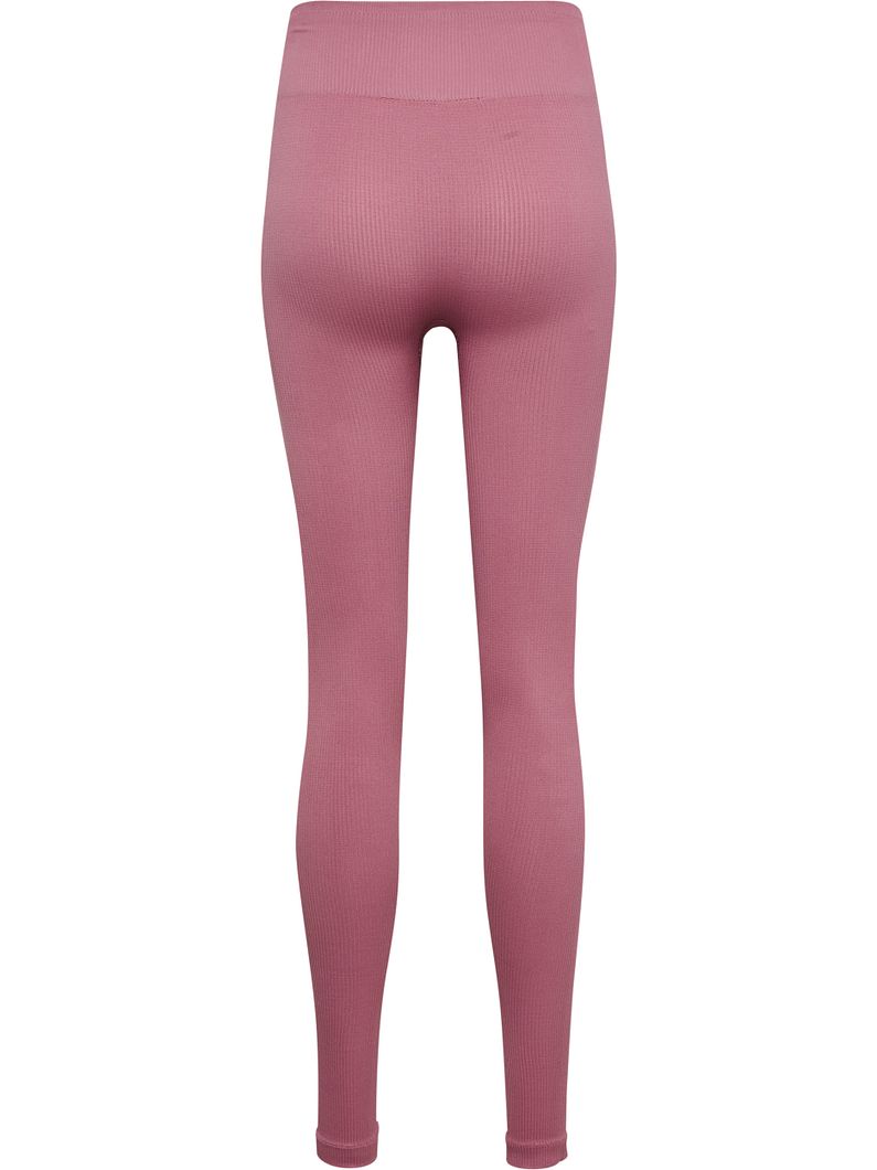 hmlPULSE Seamless Rib Mid Waist Tights Damen