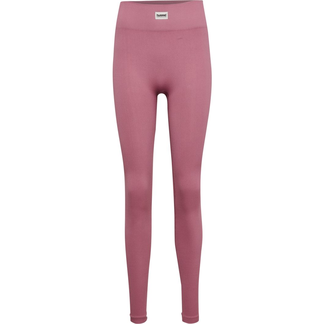 hmlPULSE Seamless Rib Mid Waist Tights Damen