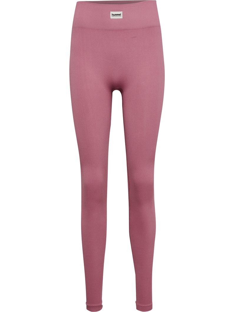hmlPULSE Seamless Rib Mid Waist Tights Damen