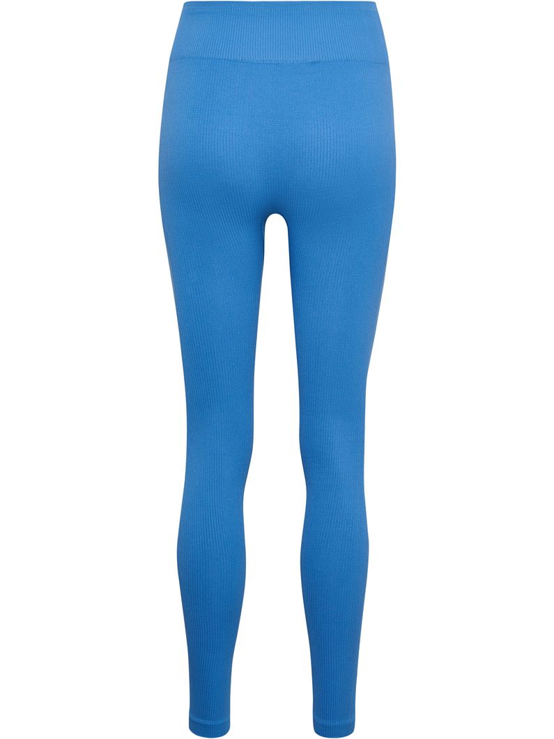 hmlPULSE Seamless Rib Mid Waist Tights Damen