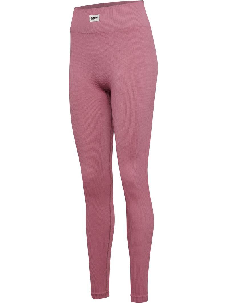 hmlPULSE Seamless Rib Mid Waist Tights Damen