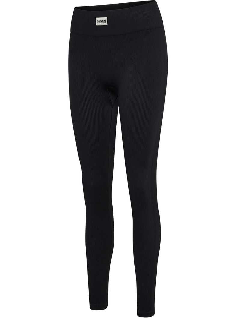 hmlPULSE Seamless Rib Mid Waist Tights Damen