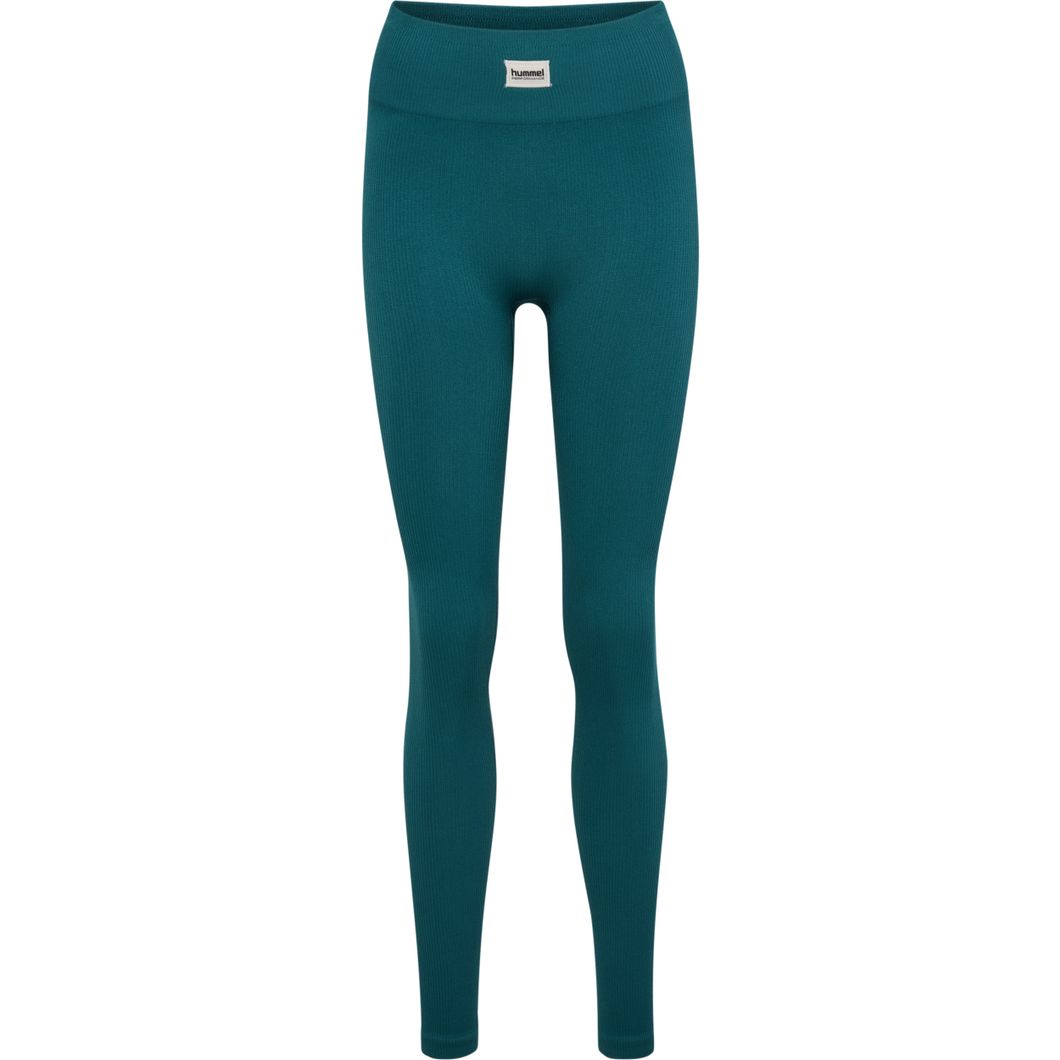 hmlPULSE Seamless Rib Mid Waist Tights Damen
