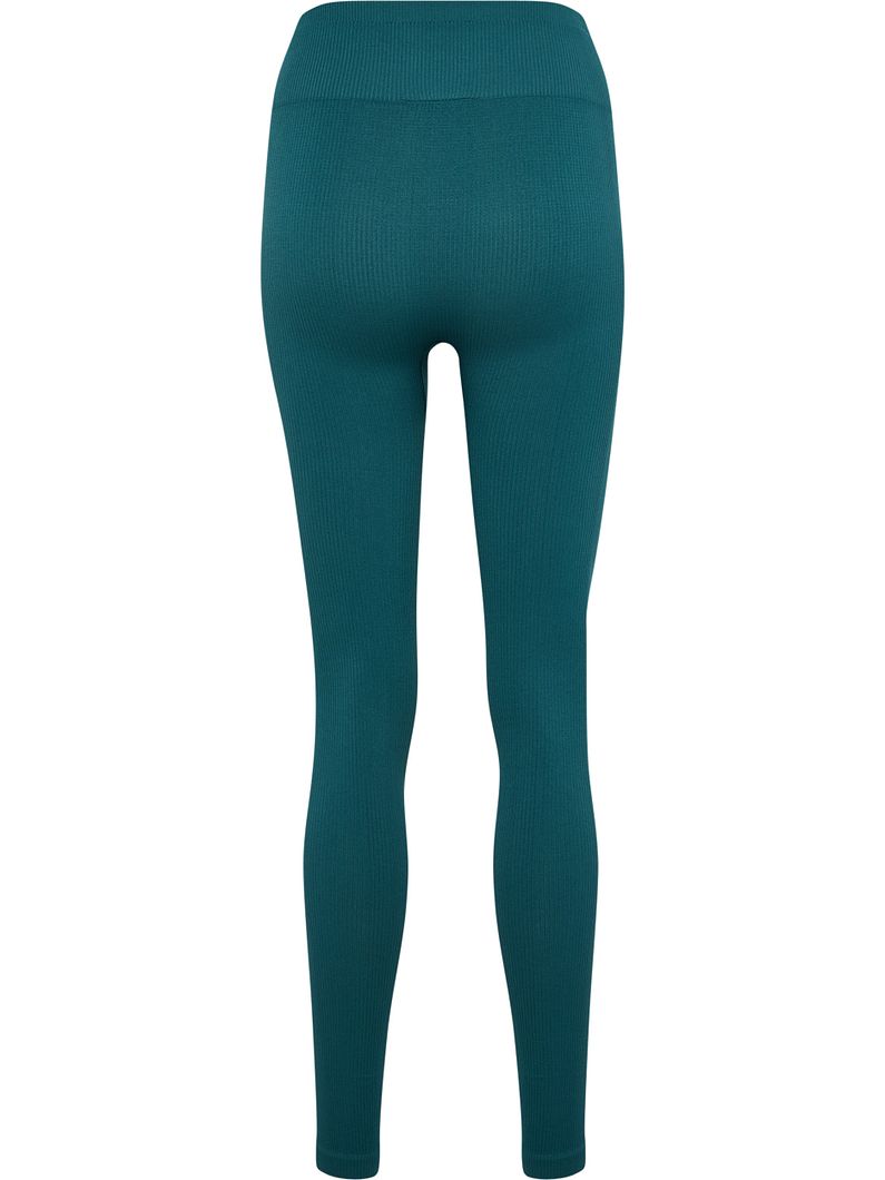 hmlPULSE Seamless Rib Mid Waist Tights Damen
