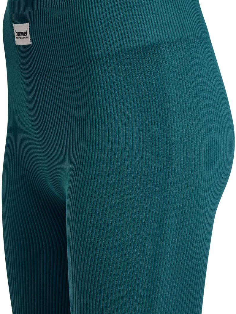 hmlPULSE Seamless Rib Mid Waist Tights Damen