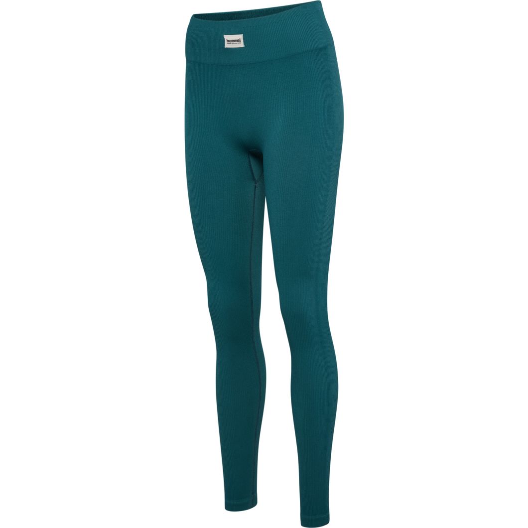 hmlPULSE Seamless Rib Mid Waist Tights Damen