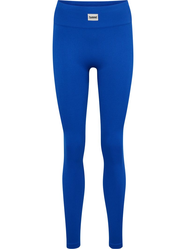 hmlPULSE Seamless Rib Mid Waist Tights Damen