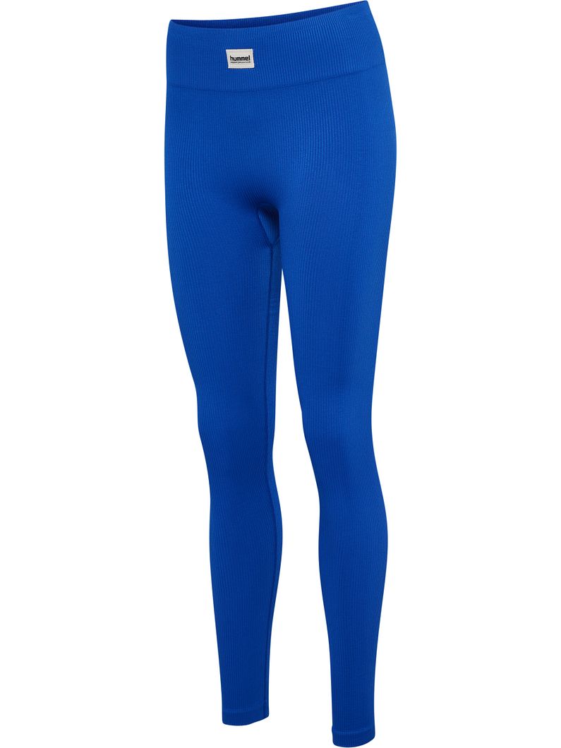 hmlPULSE Seamless Rib Mid Waist Tights Damen
