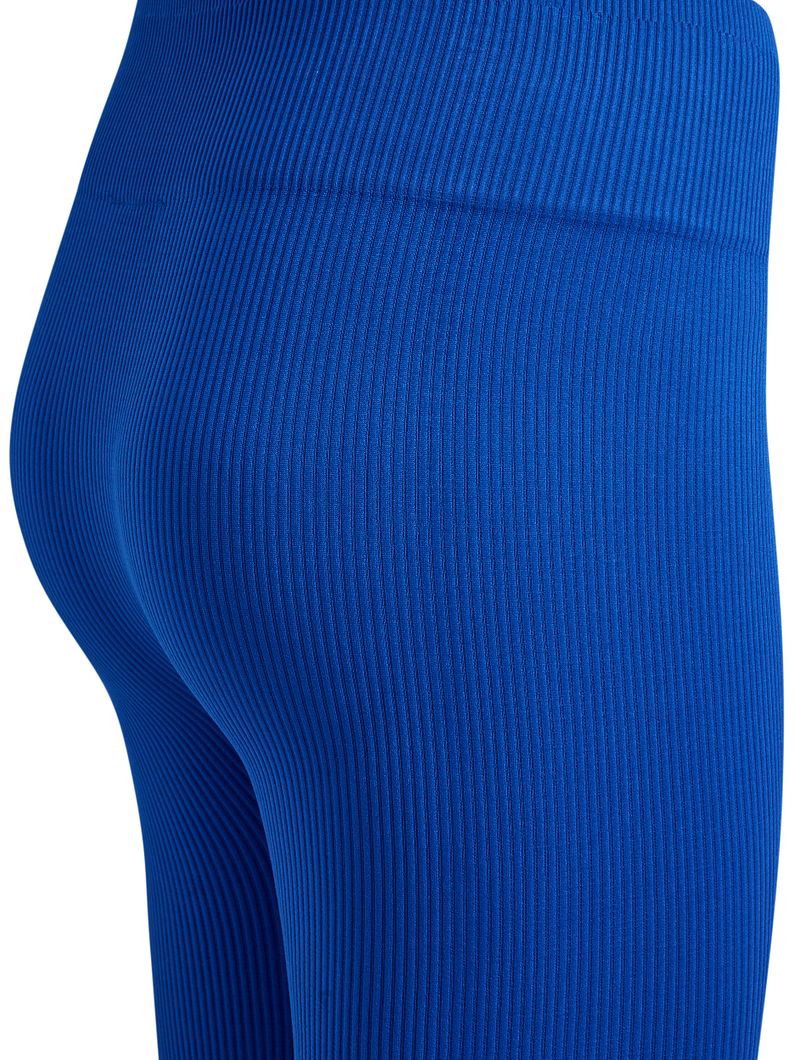 hmlPULSE Seamless Rib Mid Waist Tights Damen