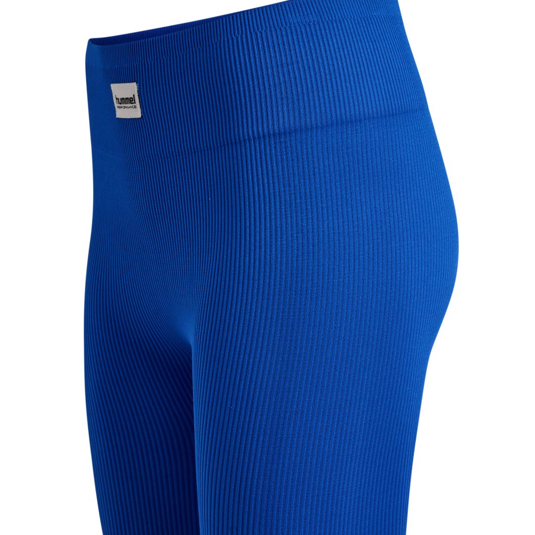 hmlPULSE Seamless Rib Mid Waist Tights Damen