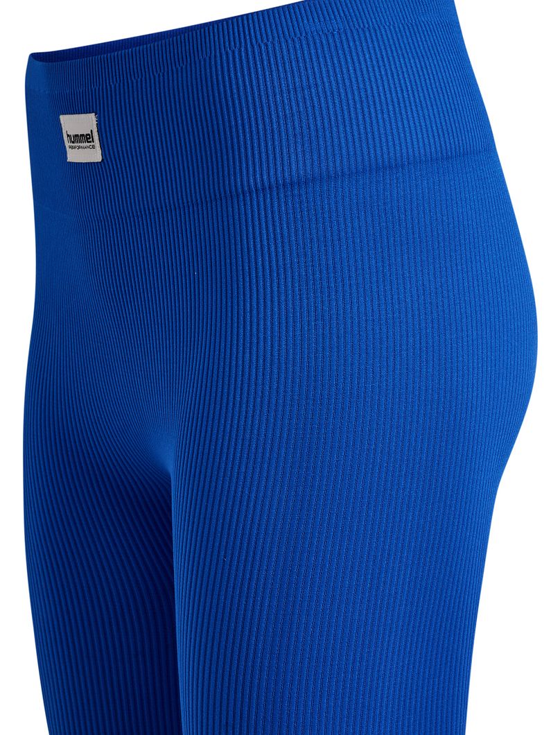 hmlPULSE Seamless Rib Mid Waist Tights Damen