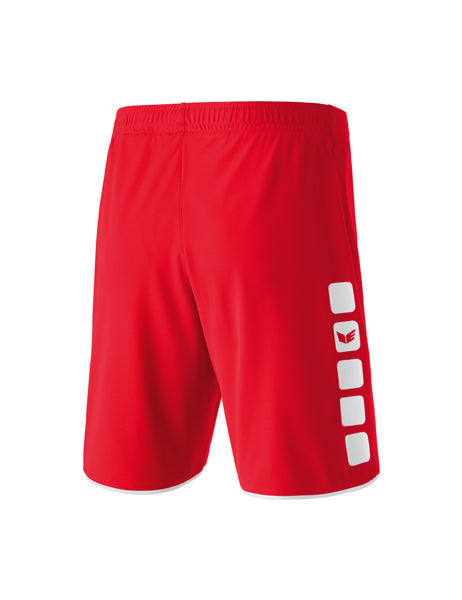 CLASSIC 5-C Shorts Erwachsene; Kinder rot/weiß